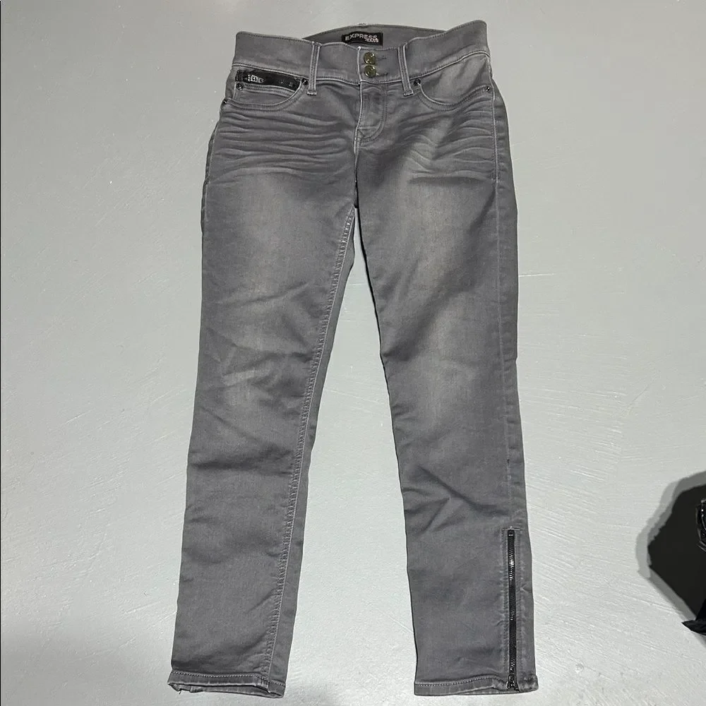 Express Ankle Stella Regular Fit Low Rise Jeans